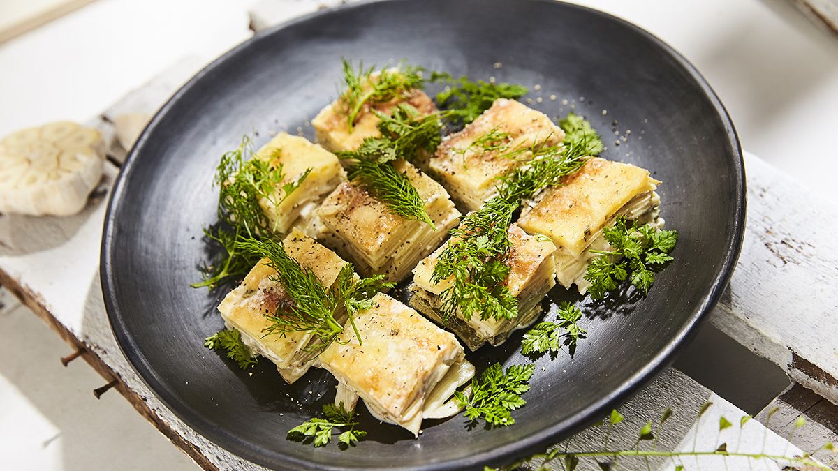 Kartupeļu un siera sacepums