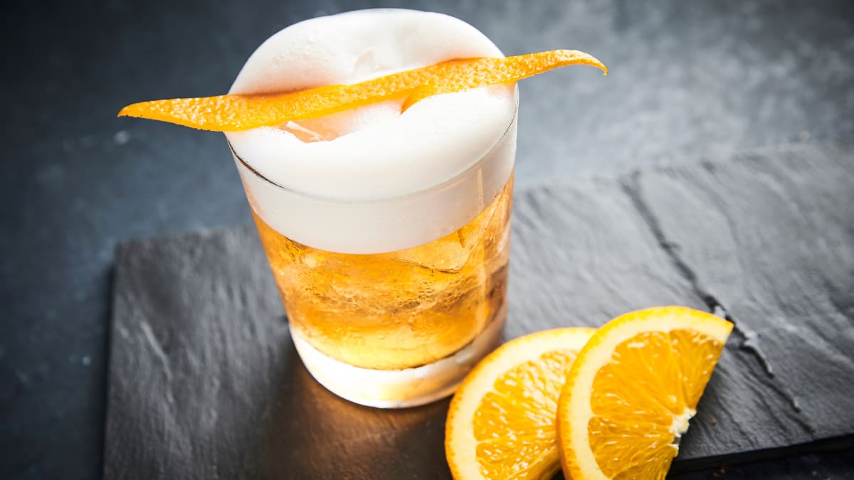 Rum and Orange Sour