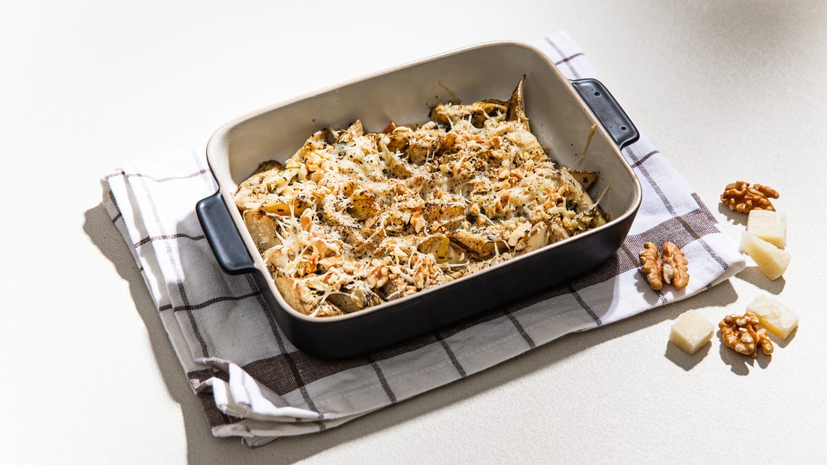 Krāsnī cepti artišoki ar sieru