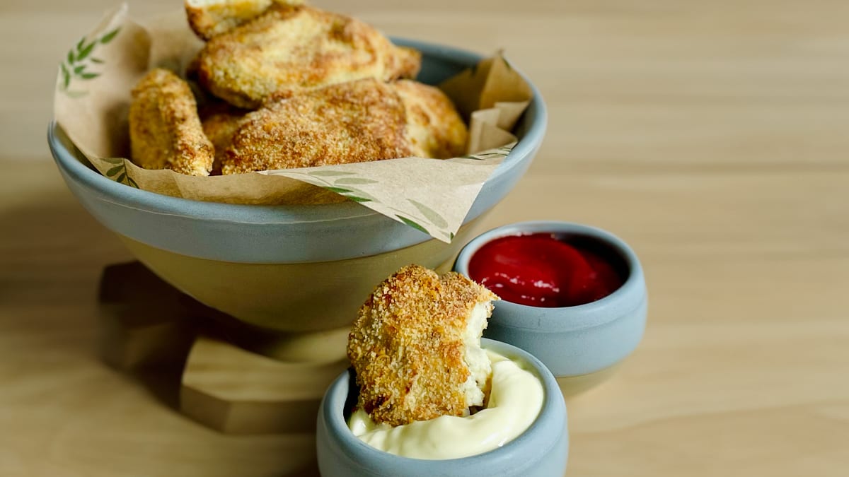 Vistas filejas nageti aerogrilā