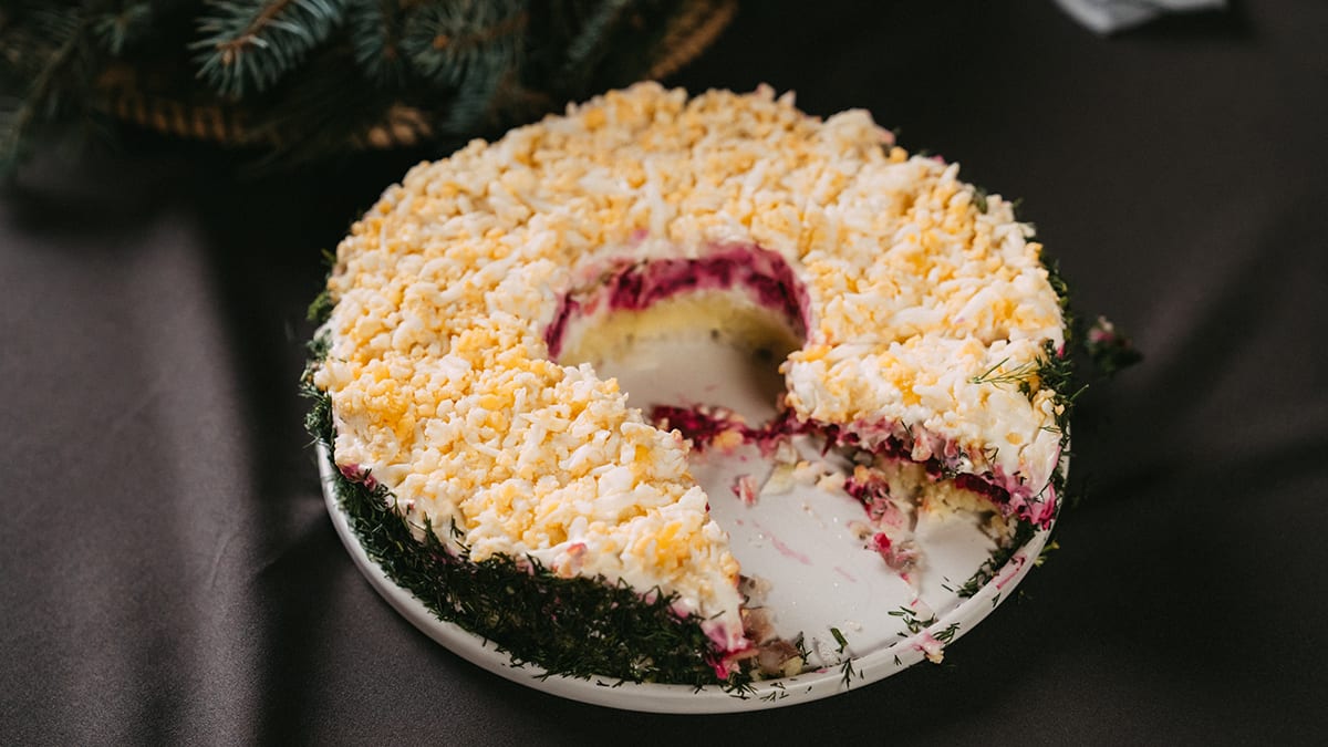 Svētku siļķe kažokā