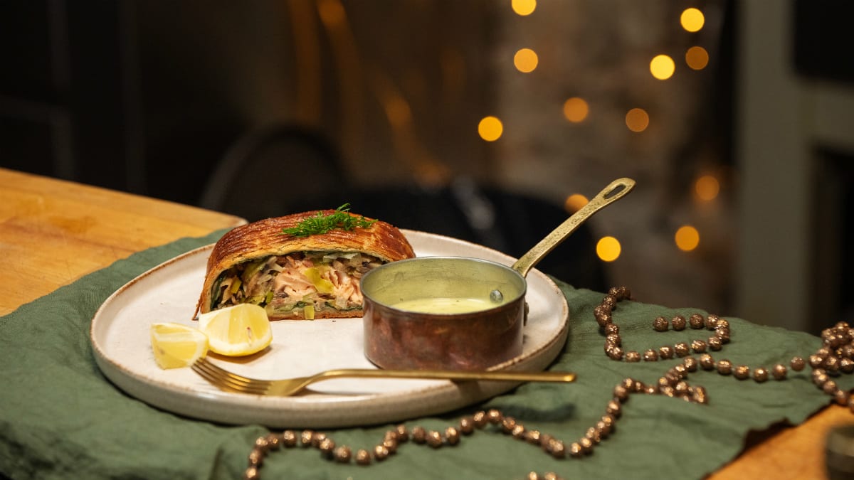 Lõhe wellington beárni kastmega