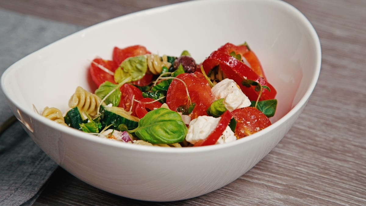 Grieķu salāti ar pastu