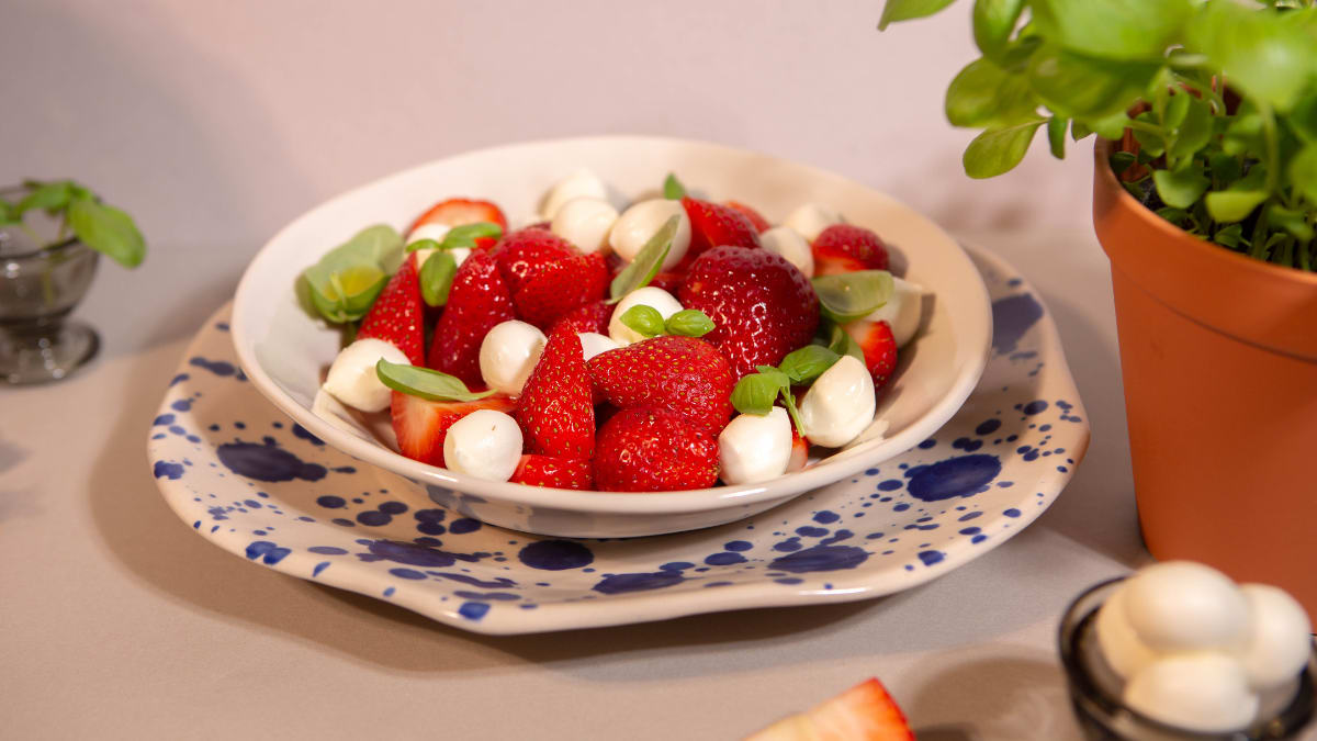 Zemeņu Caprese salāti