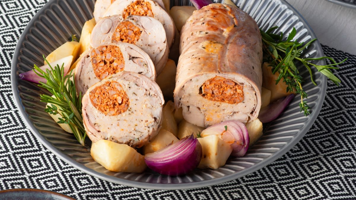 Keptas įdarytas triušis