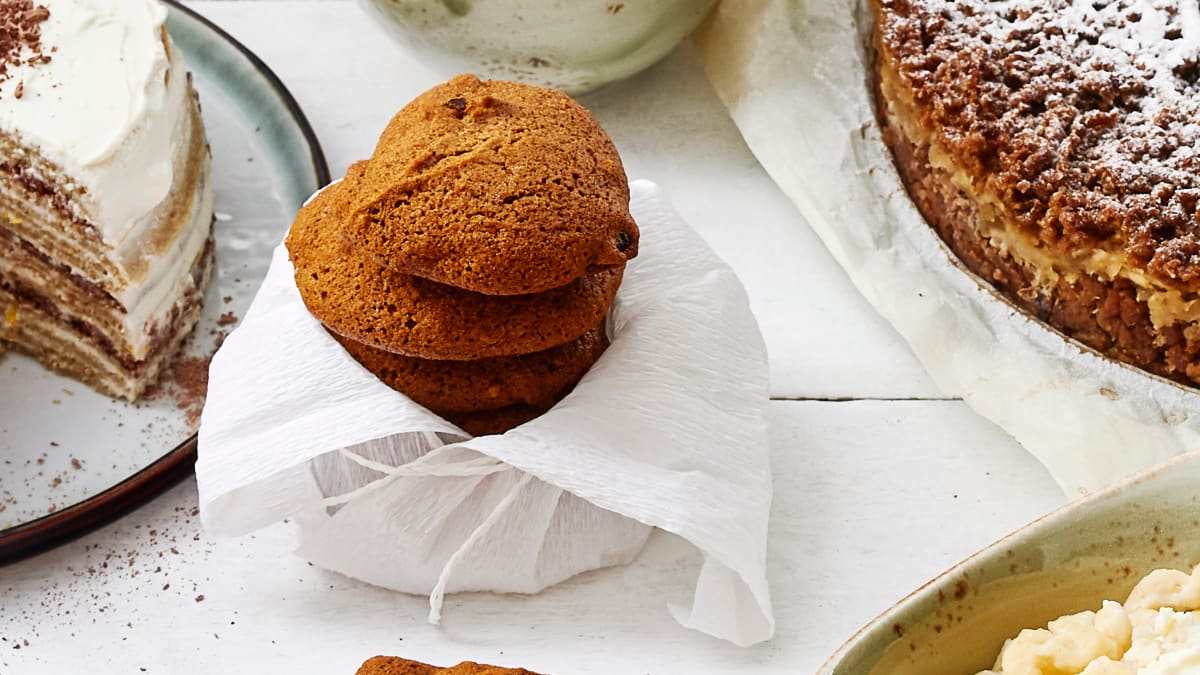 Grikių miltų sausainiai su medumi