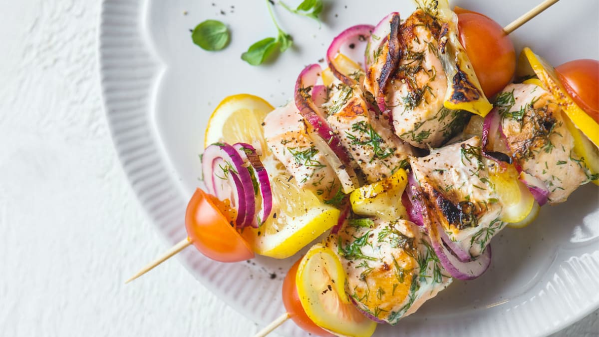 Lašišų vėrinukai su citrinomis