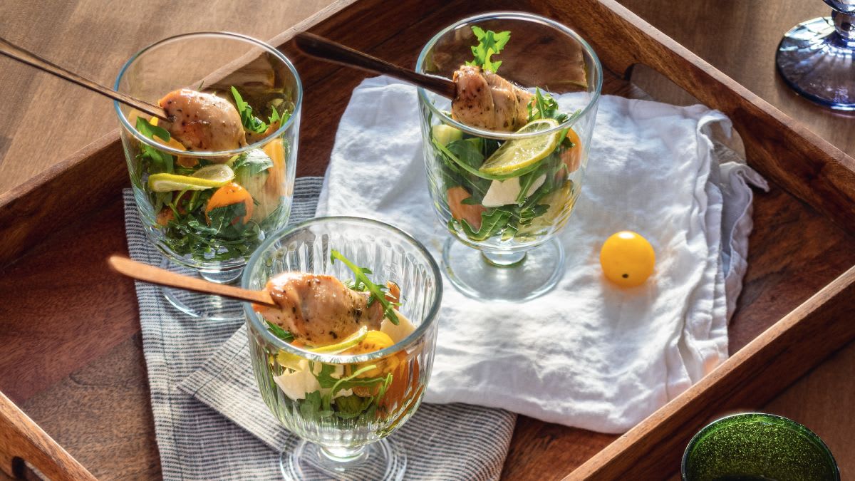 Pavasarinės salotos su vištiena