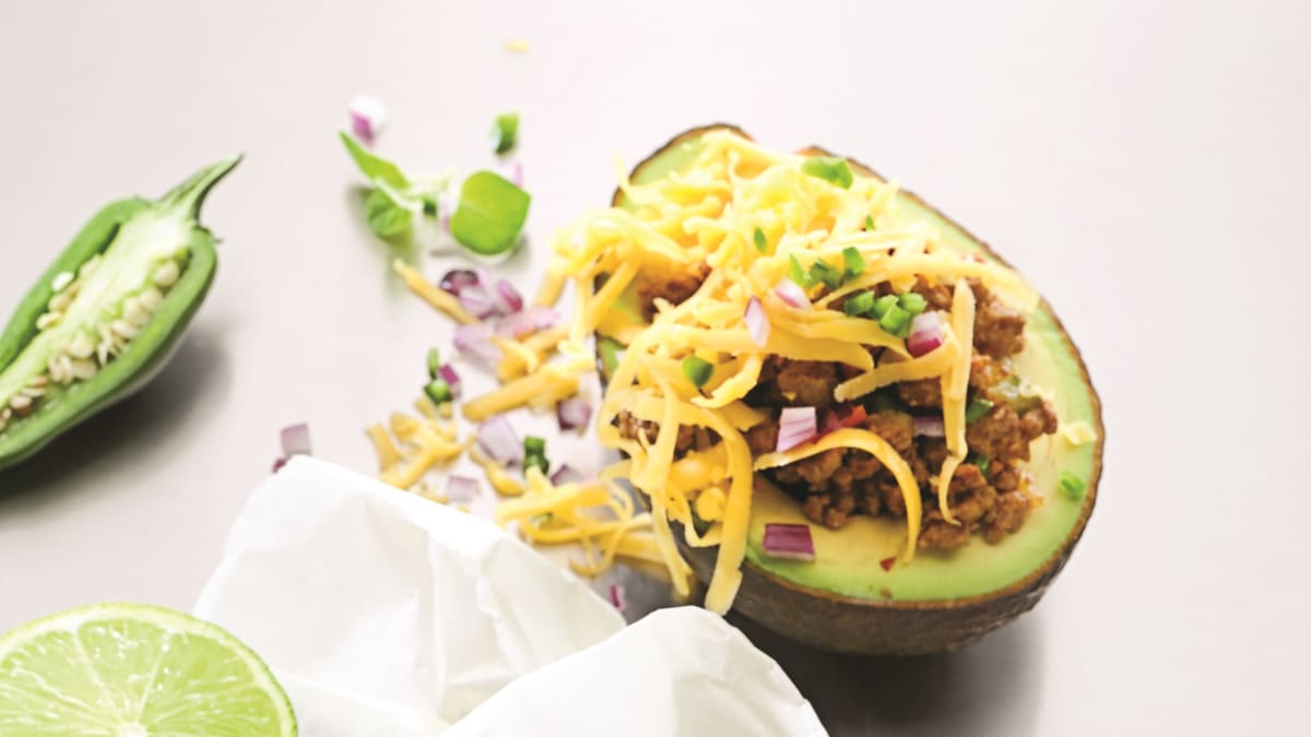 Avokadai su takų (tacos) įdaru