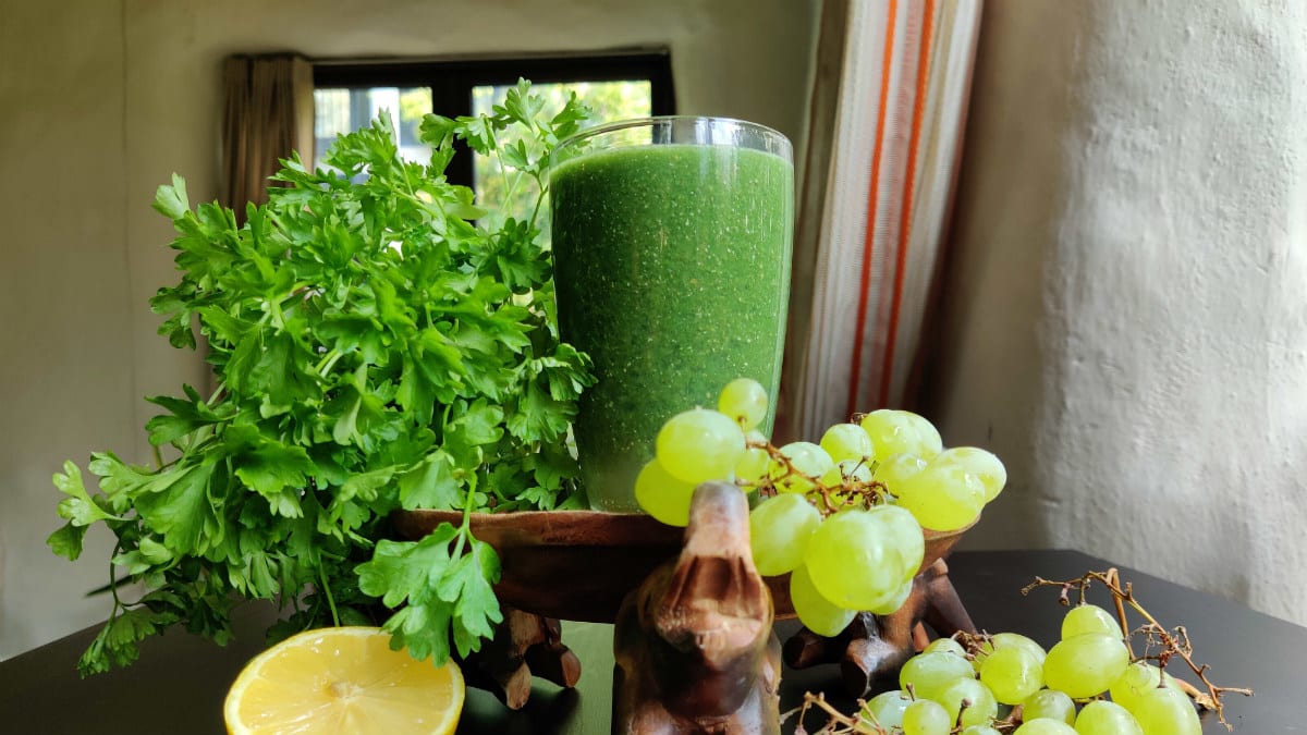 Värske peterselli smuuti