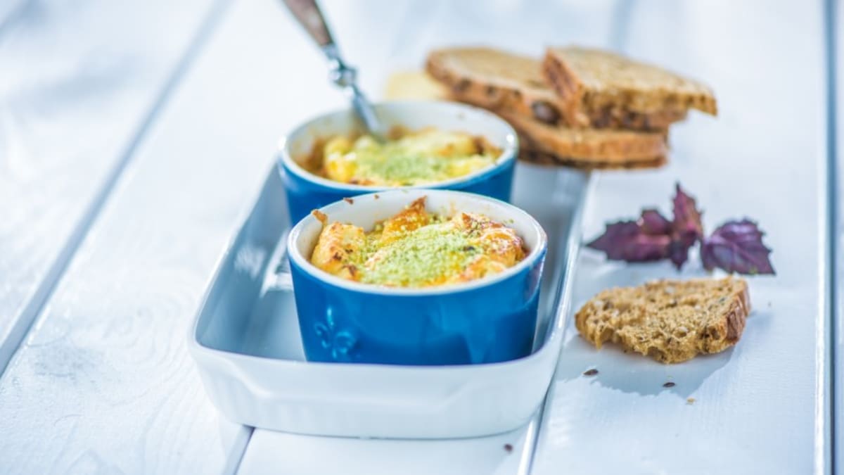 Gaisīgā brokastu omlete ar sieru