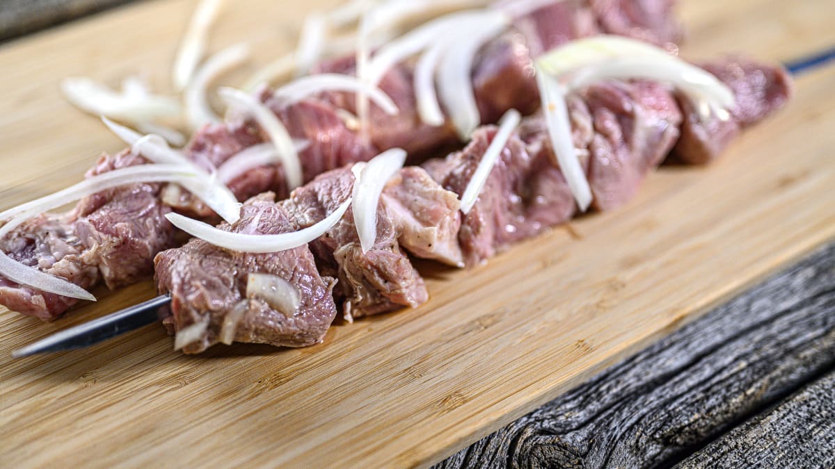 Cūkgaļas šašliks “a la sovietic”