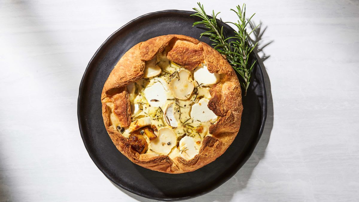 Ķirbja un kazas siera kišs