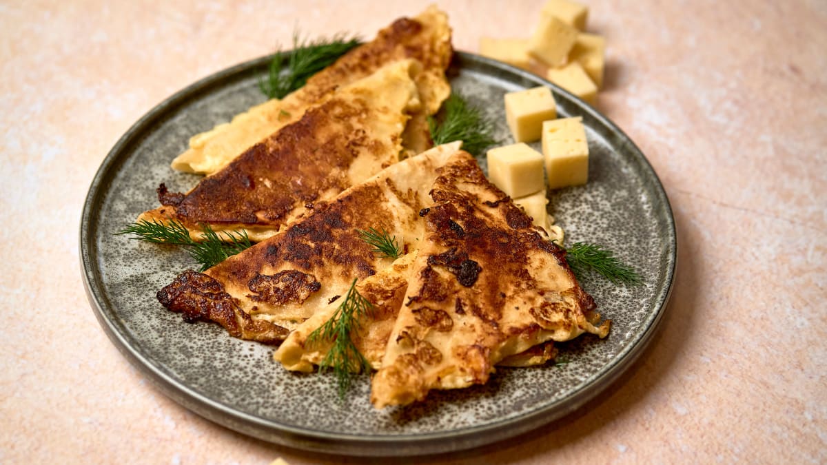 Lavaša trīsstūrīši ar sieru