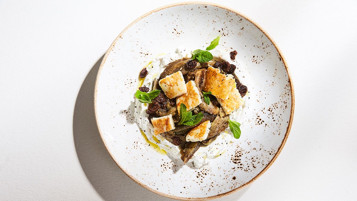 Grilēts siers uz jogurta