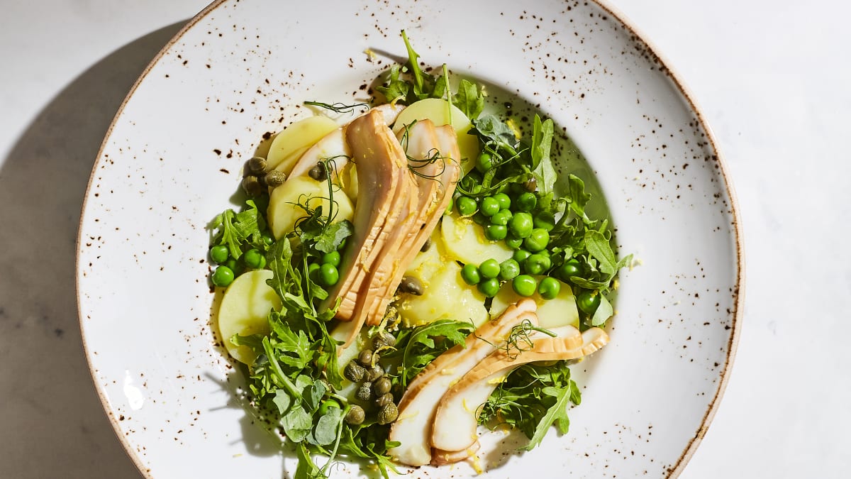 Kūpināta kalmāra salāti