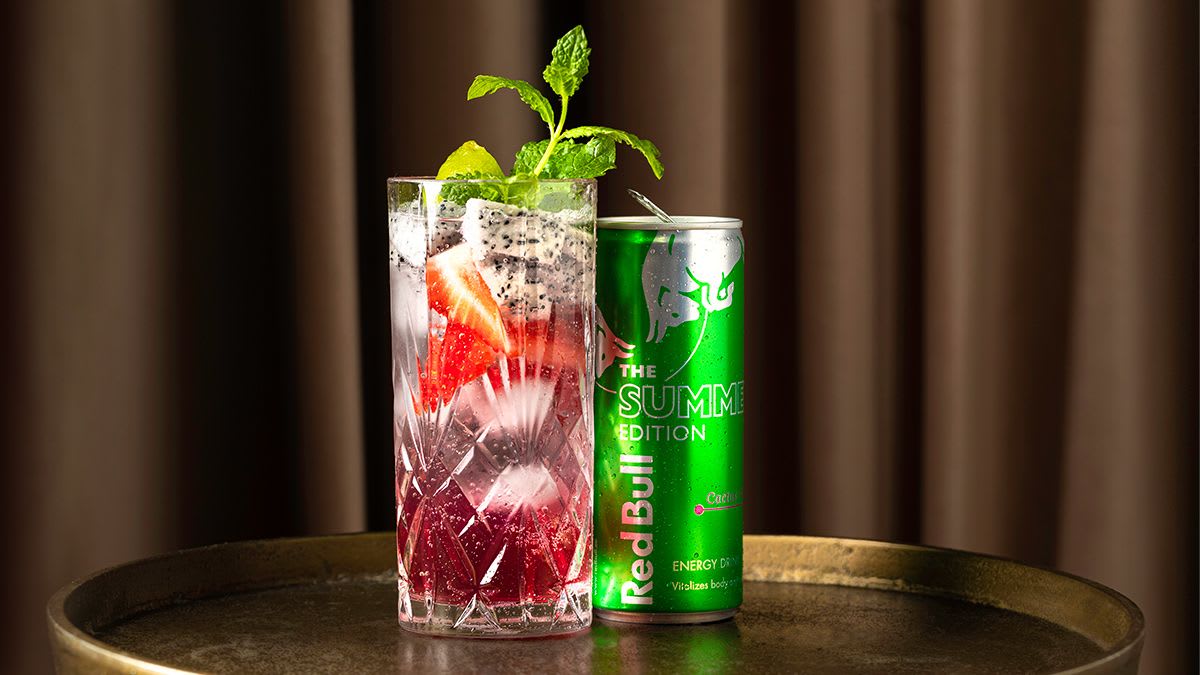 „Red Bull Summer Edition Cactus Twist“ nealkoholinis kokteilis