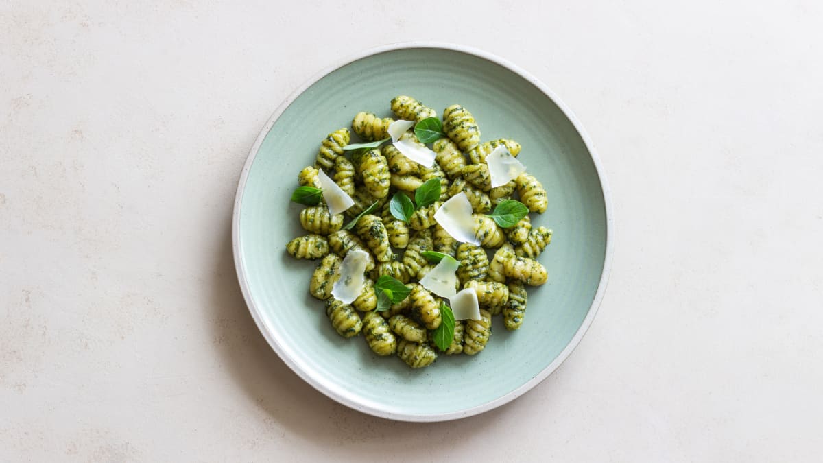 Bulviniai virtinukai GNOCCHI su pesto padažu