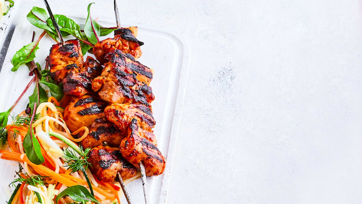 Vistas šķiņķīšu šašliks