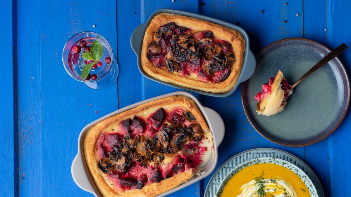 Burokėlių ir grybų apkepėlė