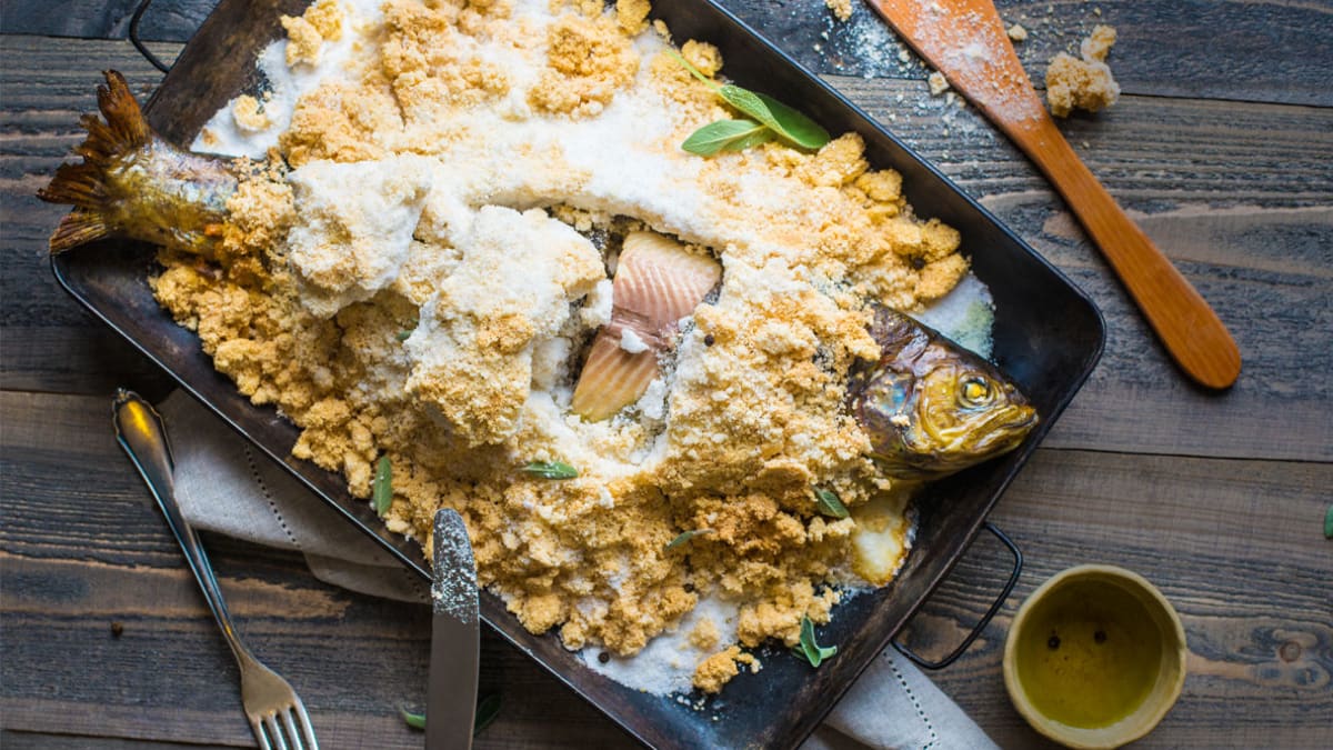 Druskoje kepti upėtakiai