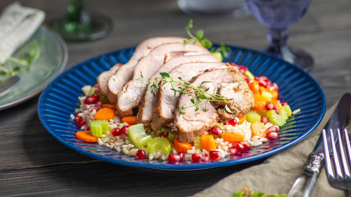 Kepti kalakuto kumpeliai su klevų sirupu ir garstyčiomis