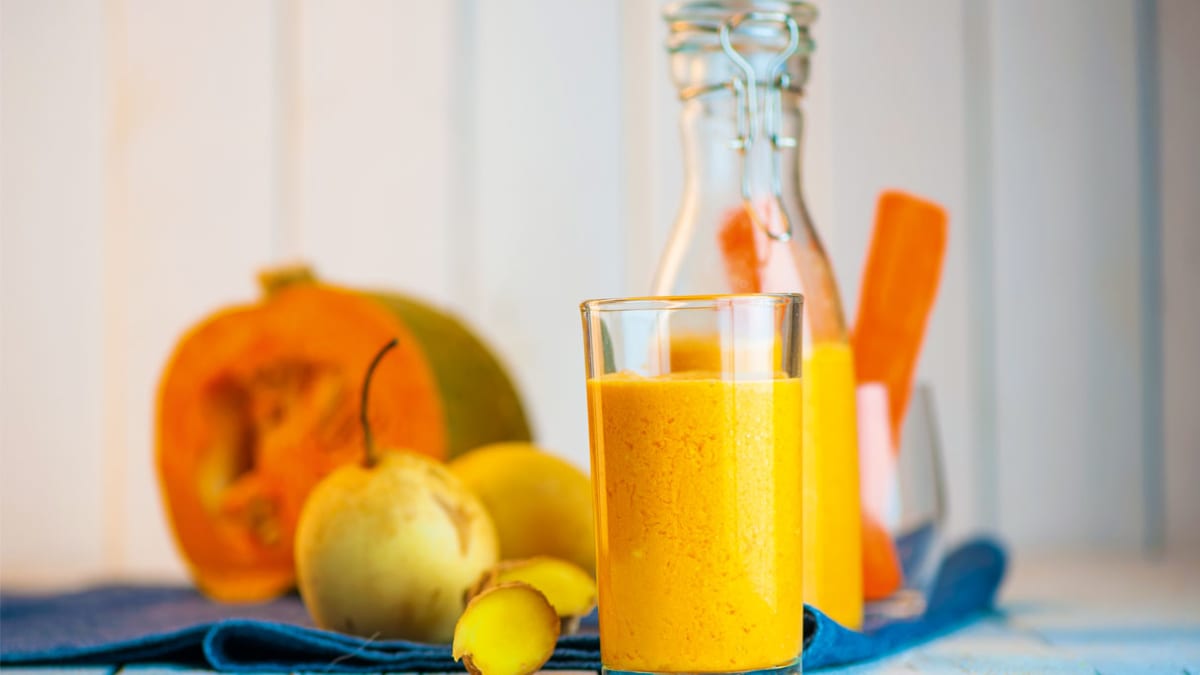 Moliūgų ir kriaušių kokteilis