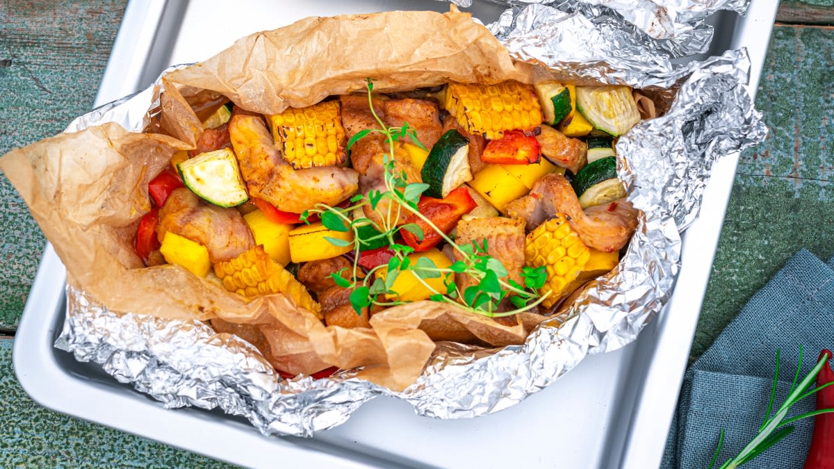 Šamai, kepti folijoje ant grilio