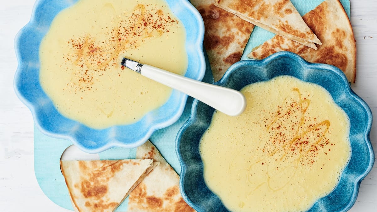 Maisisupp quesadilla‘dega