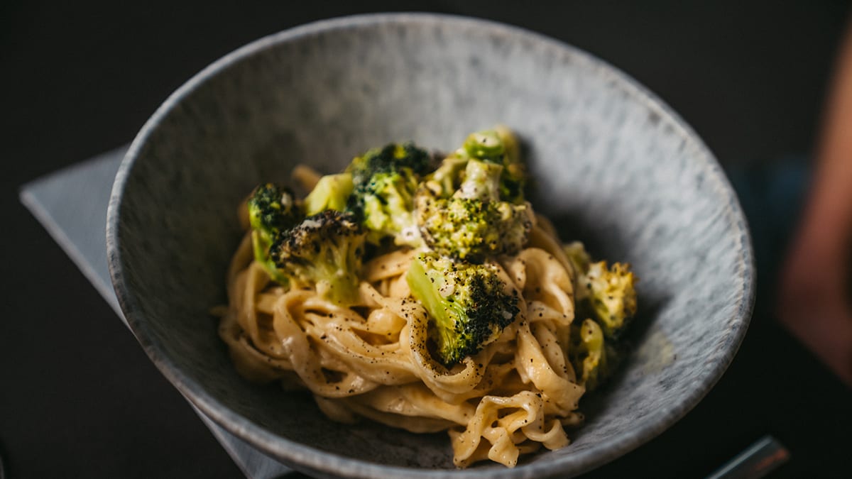 Paštaisīta tagliatelle brokoļiem