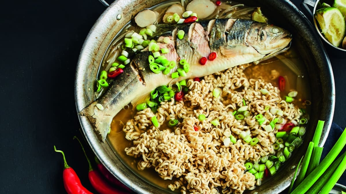 Vokpannā gatavota pikantā palija