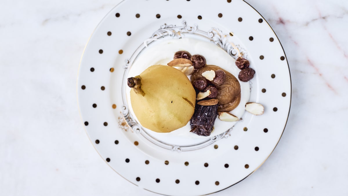 Rudens augļu deserts