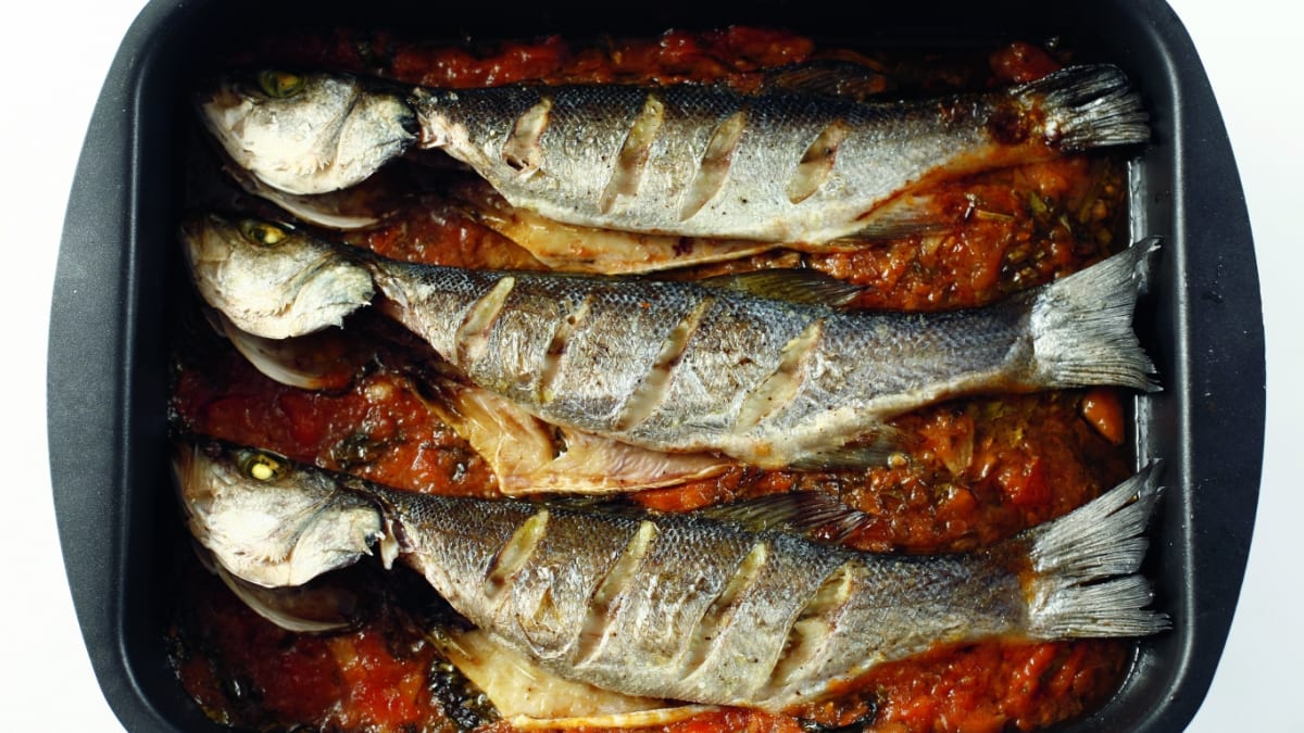 Tomātu mērcē sautēts jūras asaris