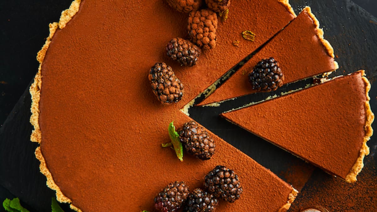 Tarte ar šokolādes krēmu