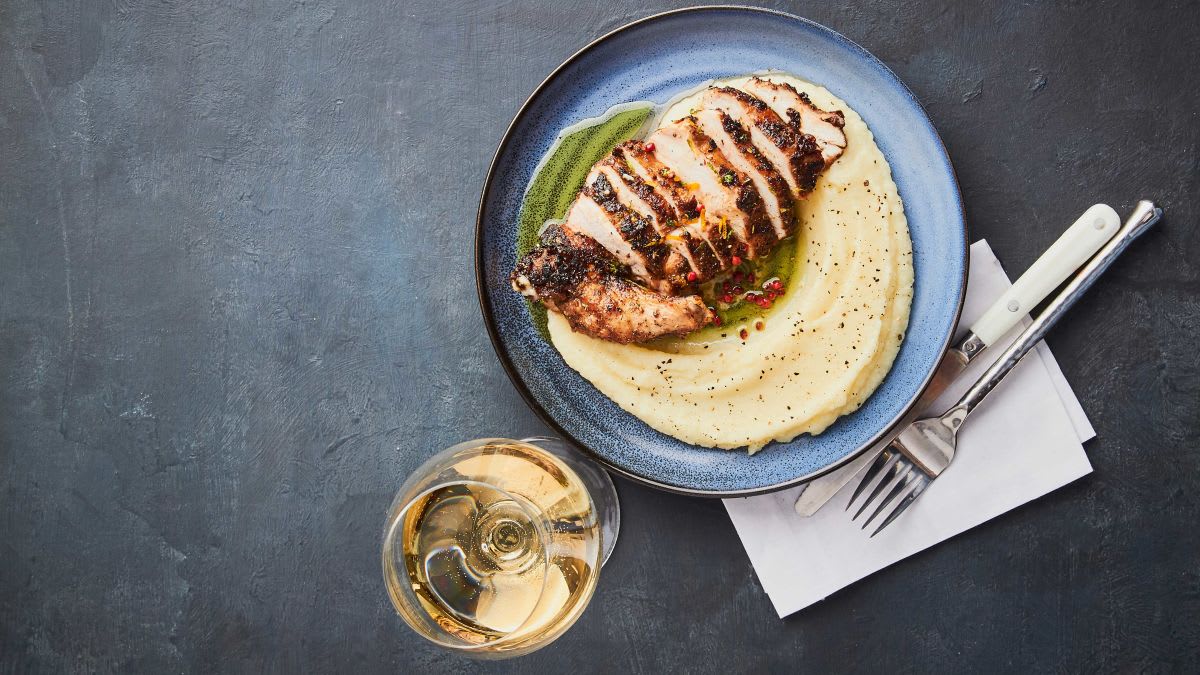 Vistas fileja ar krēmīgo biezeni