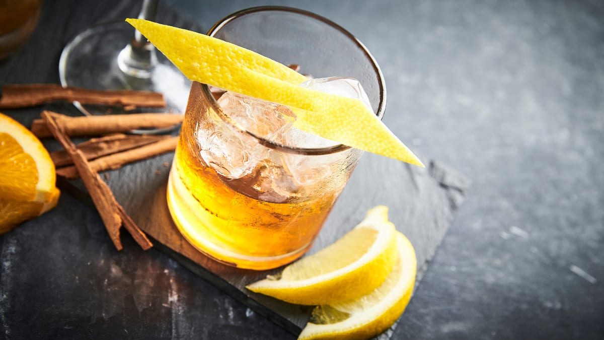 Smoky Rum Old Fashioned