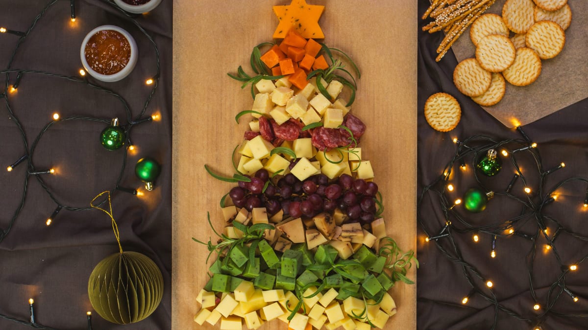 Ziemassvētku eglītes siera plate