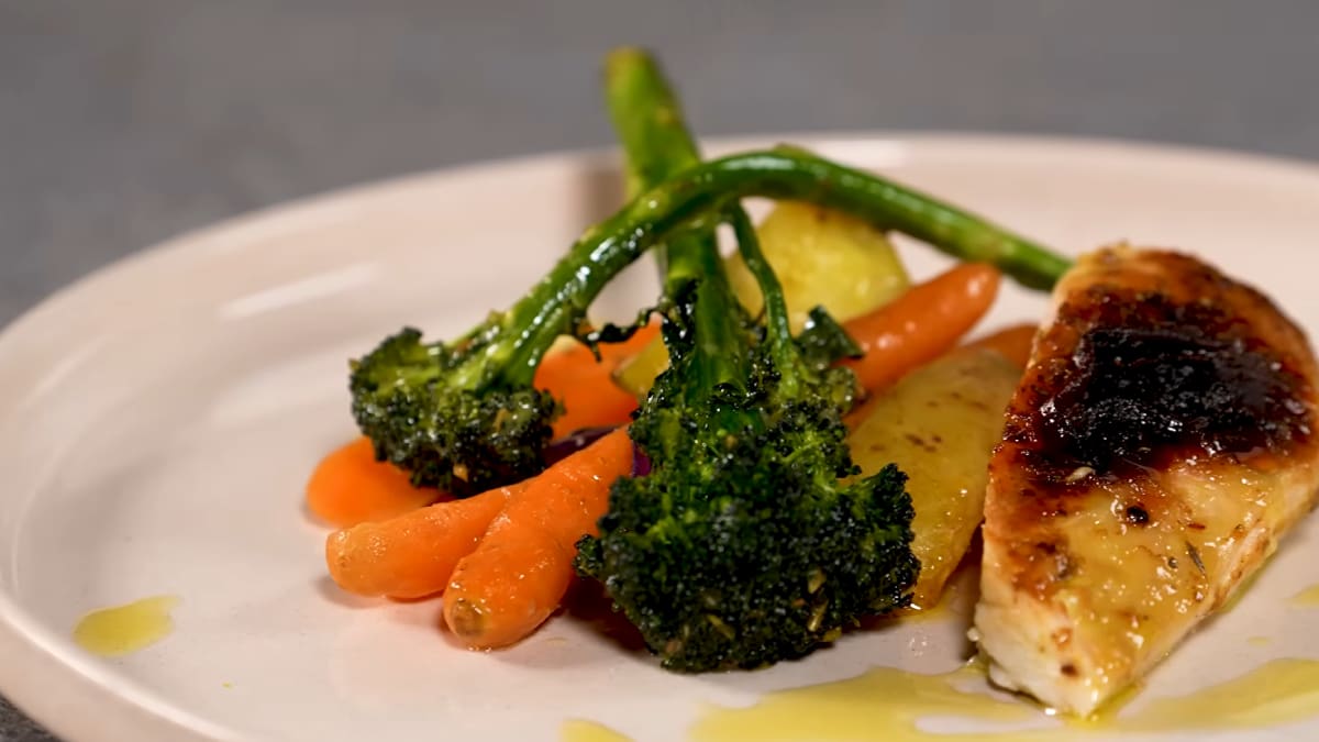 Viščiukas su daržovėmis