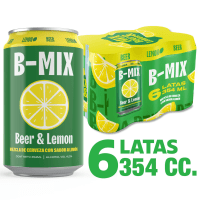 Pack 6 un. Cerveza Becker B-Mix Lata 4.2° 354cc