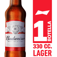 Cerveza Budweiser Lager Botella 5° 330cc