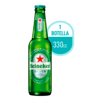 Cerveza Heineken Silver Botella 4° 330cc