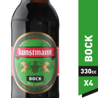 Pack 4 un. Cerveza Kunstmann Bock Botella 5.3° 330cc