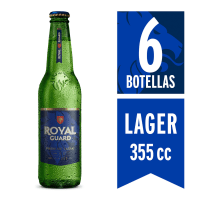 Pack 6 un. Cerveza Royal Guard Lager Botella 5° 355cc