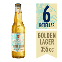 Pack 6 un. Cerveza Royal Guard Golden Lager Botella 4.5° 355cc