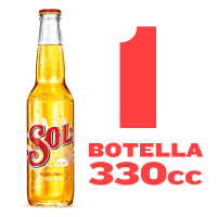 Cerveza Sol Lager Botella 4.5° 330cc