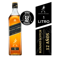 Whisky Johnnie Walker Black Label Botella 40° 1L