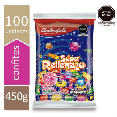 CARAMELO SUPER RELLENAZO 100x4.5 GR