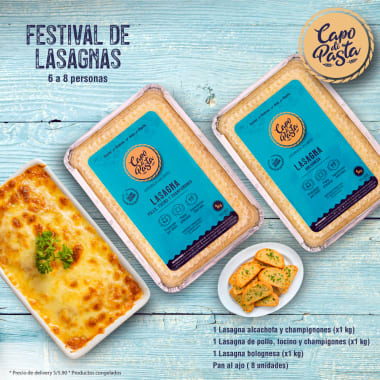 Festival de Lasagnas (6-8 personas)