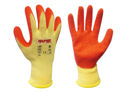 4010146504 - GUANTES MASTER REVESTIDO NARANJA CORRUGADO T/L