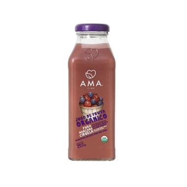 AMA Time Jugo Orgánico Manzana y Ciruela